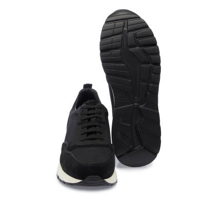 Siyah Deri Erkek Sneaker - E25I1AY57233-B31 - 4