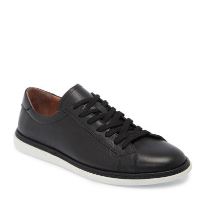 Siyah Deri Erkek Sneaker - E25I1AY57267-A23 - 1