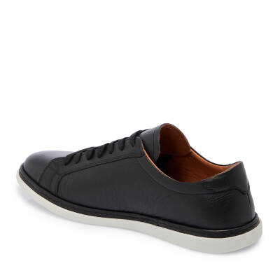 Siyah Deri Erkek Sneaker - E25I1AY57267-A23 - 2
