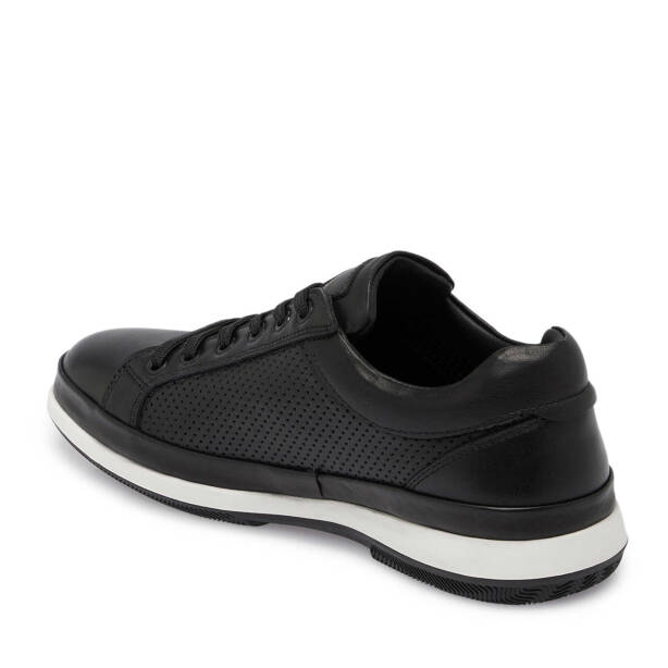 Siyah Deri Erkek Sneaker - E25I1AY57274-A23 - 2