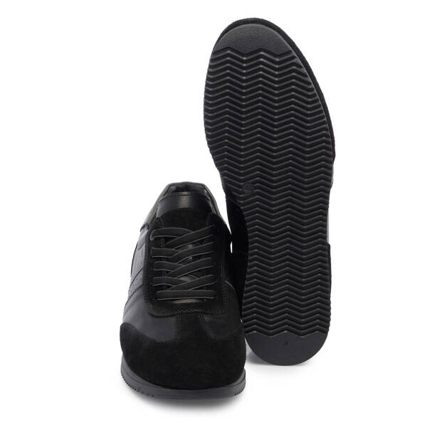 Siyah Hakiki Deri Erkek Sneaker - E25I1AY57277-A23 - 4