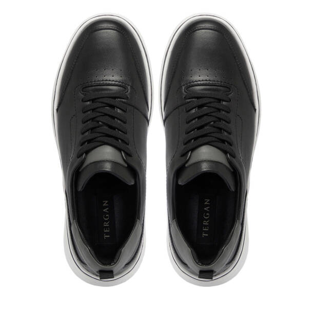 Siyah Hakiki Deri Erkek Sneaker - E25I1AY57280-A23 - 5