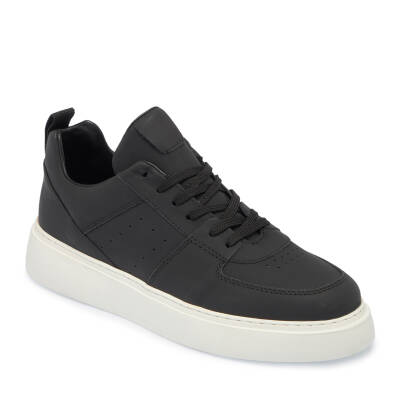  Siyah Deri Erkek Sneaker - E25I1AY57284-A23 