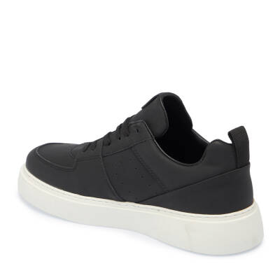  Siyah Deri Erkek Sneaker - E25I1AY57284-A23 - 2