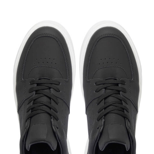 Siyah Deri Erkek Sneaker - E25I1AY57284-A23 - 5