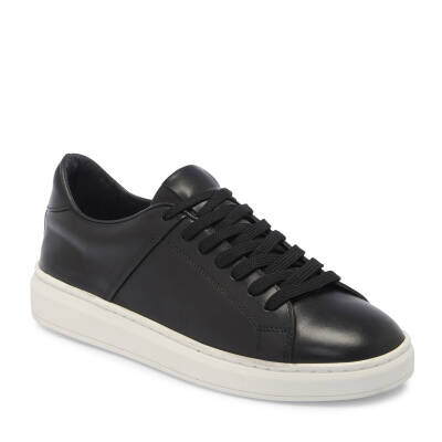 Siyah Deri Erkek Sneaker - E25I1AY57292-A23 