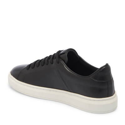  Siyah Deri Erkek Sneaker - E25I1AY57292-A23 - 2