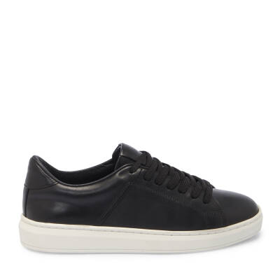  Siyah Deri Erkek Sneaker - E25I1AY57292-A23 - 3