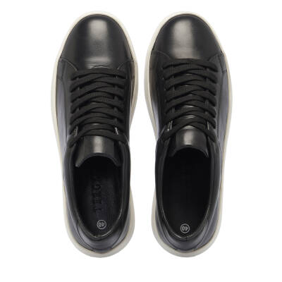 Siyah Deri Erkek Sneaker - E25I1AY57292-A23 - 5