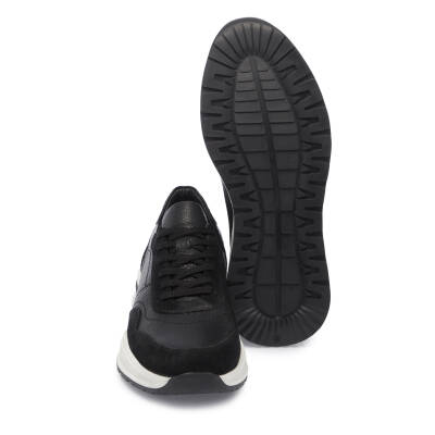  Siyah Deri Erkek Sneaker - E25I1AY57296-W19 - 4