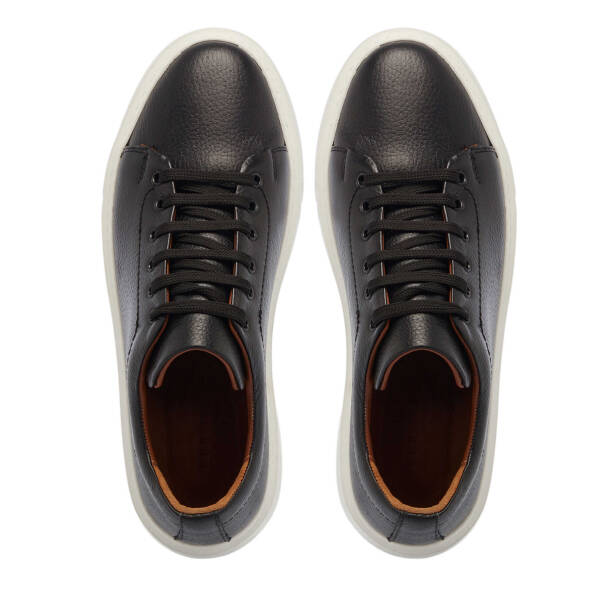 Siyah Hakiki Deri Erkek Sneaker - E25I1AY57301-A41 - 5
