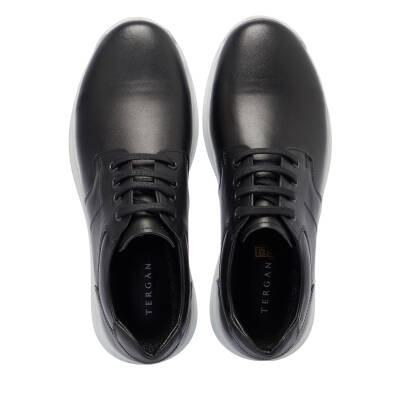 Siyah Deri Erkek Sneaker - E25I1AY57302-A23 - 5