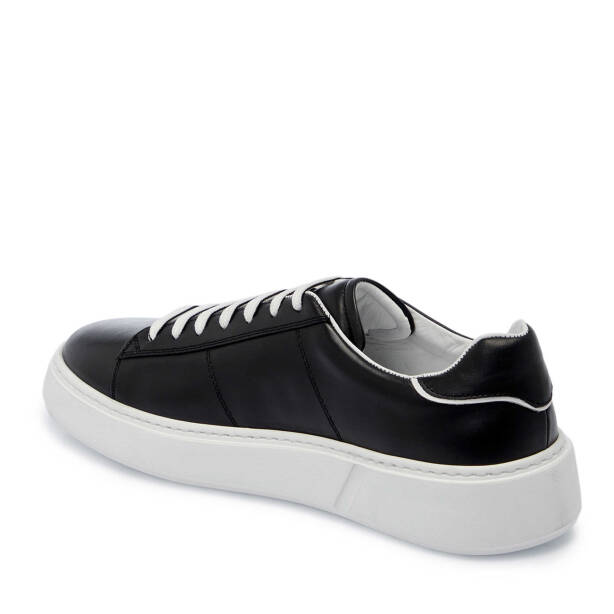 Siyah Hakiki Deri Erkek Sneaker - E25I1AY57309-A23 - 2