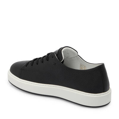 Siyah Deri Erkek Sneaker - E25I1AY57319-A23 - 2