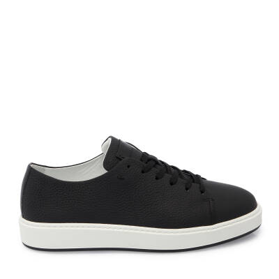 Siyah Deri Erkek Sneaker - E25I1AY57319-A23 - 3