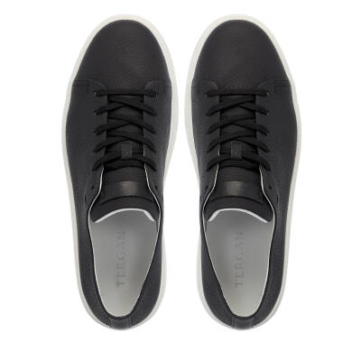 Siyah Deri Erkek Sneaker - E25I1AY57319-A23 - 5
