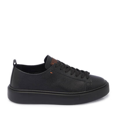  Siyah Deri Erkek Sneaker - E25I1AY57348-A41 - 3