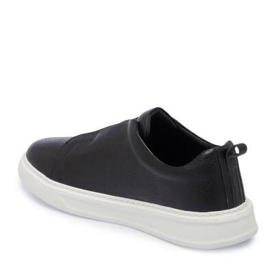 Siyah Deri Erkek Sneaker - E25I1AY57349-A41 - 2