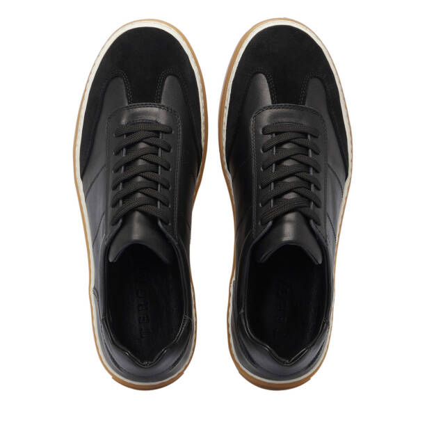 Siyah Deri Erkek Sneaker - E25I1AY57351-W19 - 5