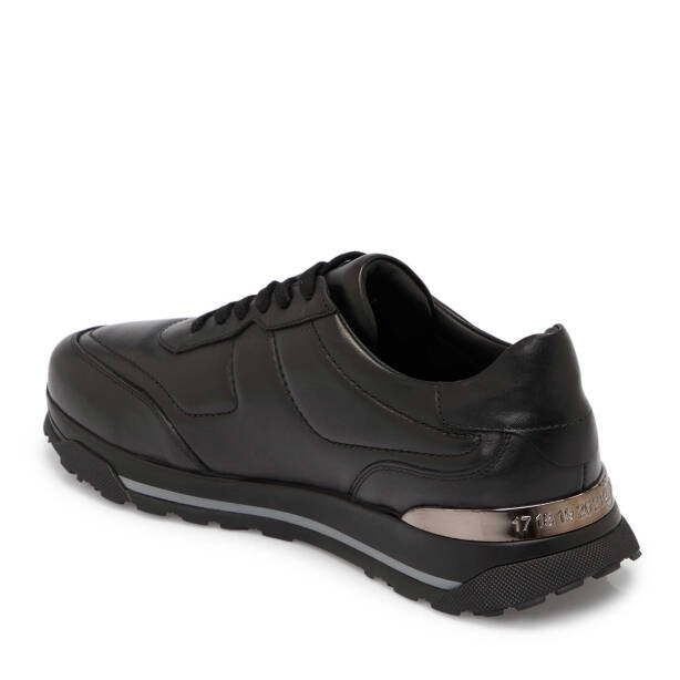 Siyah Deri Erkek Sneaker - E25S1AY57379-A23 - 2