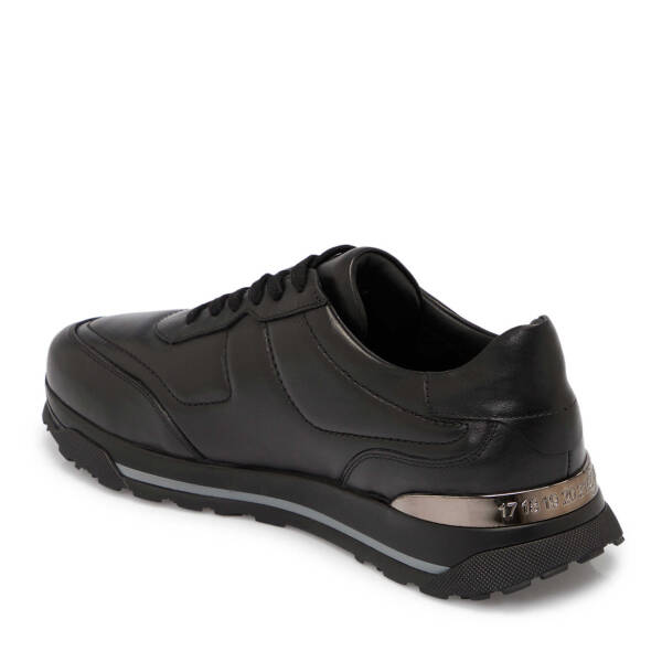 Siyah Deri Erkek Sneaker - E25S1AY57379-A23 - 2