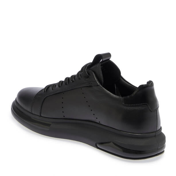 Siyah Deri Erkek Sneaker - E25S1AY57385-A23 - 2