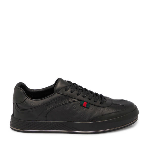 Siyah Deri Erkek Sneaker - E25S1AY57393-A23 - 3