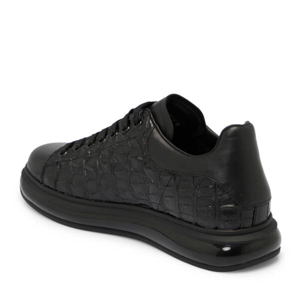 Siyah Deri Erkek Sneaker - E25S1AY57394-A23 - 2