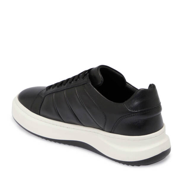 Siyah Deri Erkek Sneaker - E25S1AY57404-A23 - 2
