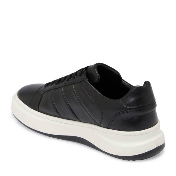 Siyah Deri Erkek Sneaker - E25S1AY57404-A23 - 2