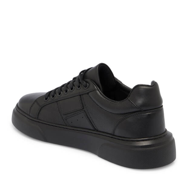Siyah Deri Erkek Sneaker - E25S1AY57412-A23 - 2