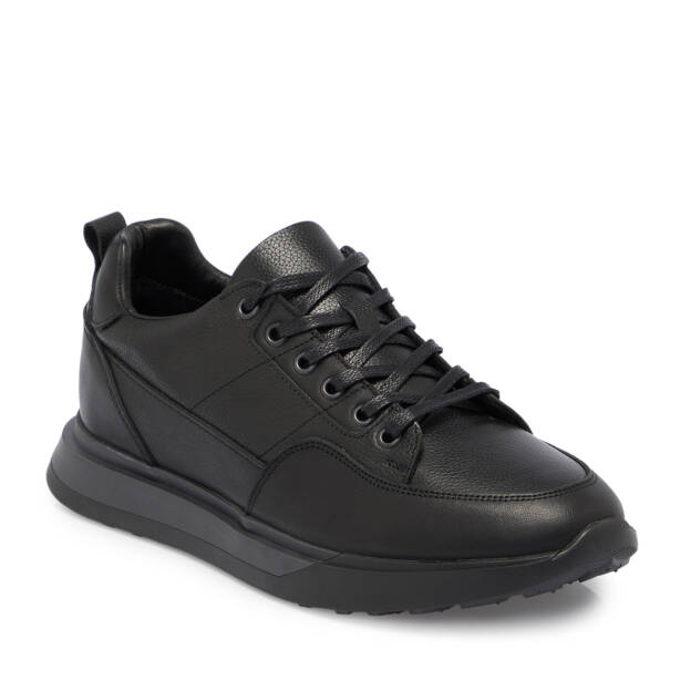 Siyah Deri Erkek Sneaker - E25S1AY57416-A23 