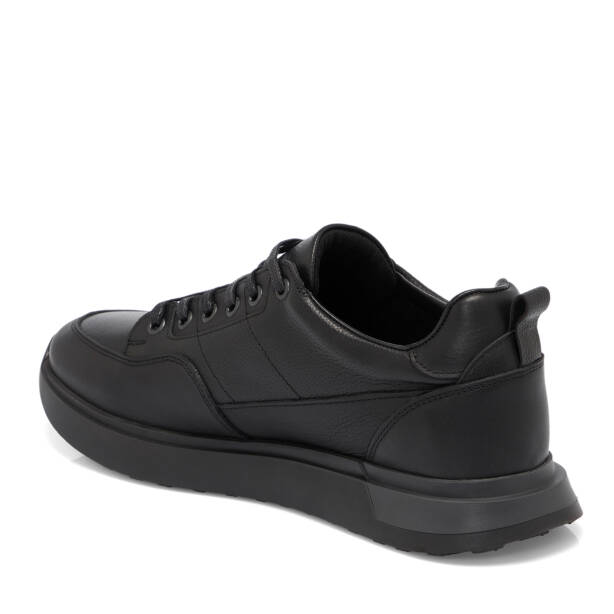 Siyah Deri Erkek Sneaker - E25S1AY57416-A23 - 2
