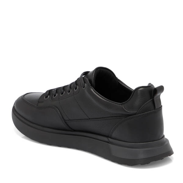 Siyah Deri Erkek Sneaker - E25S1AY57416-A23 - 2