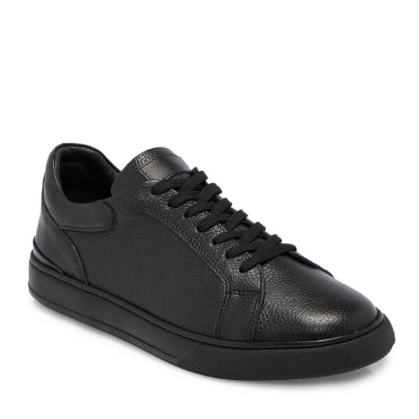 Siyah Deri Erkek Sneaker - E25S1AY57422-A23 - 1