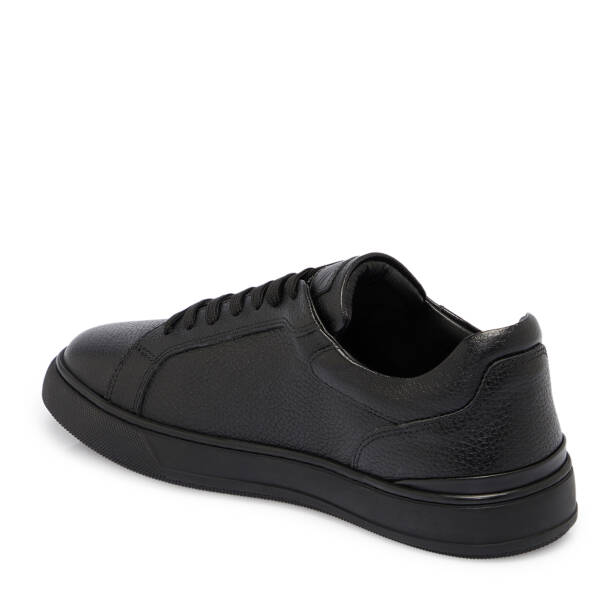 Siyah Deri Erkek Sneaker - E25S1AY57422-A23 - 2
