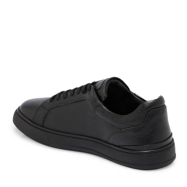 Siyah Deri Erkek Sneaker - E25S1AY57422-A23 - 2