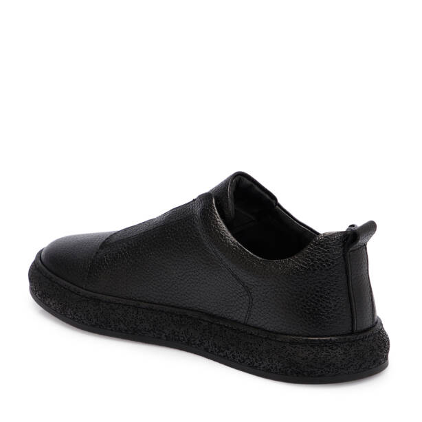 Siyah Deri Erkek Sneaker - E25S1AY57423-A41 - 2