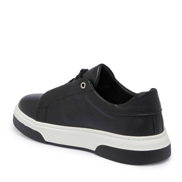 Siyah Deri Erkek Sneaker - E25S1AY57424-A41 - 2