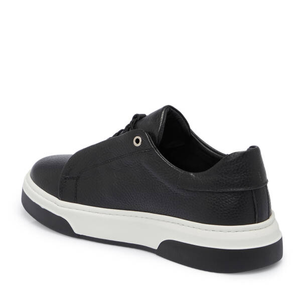 Siyah Deri Erkek Sneaker - E25S1AY57424-A41 - 2