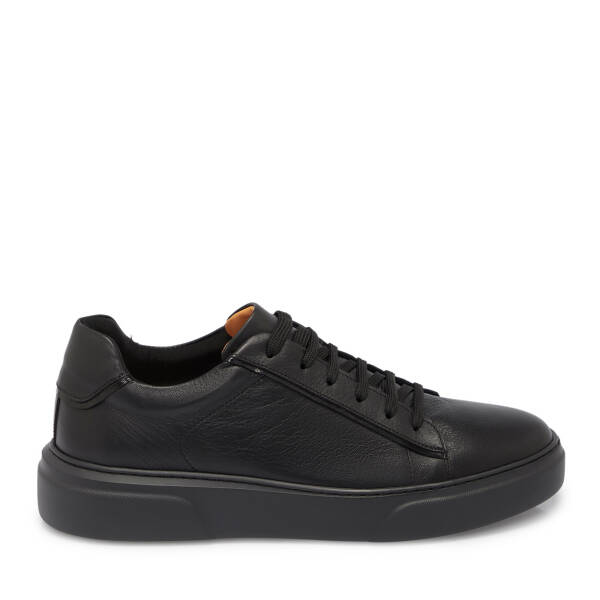 Siyah Deri Erkek Sneaker - E25S1AY57430-A23 - 3