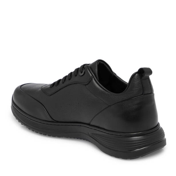 Siyah Deri Erkek Sneaker - E25S1AY57441-A23 - 2