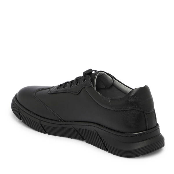 Siyah Deri Erkek Sneaker - E25S1AY57450-A23 - 2