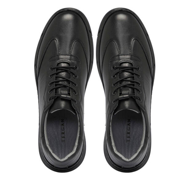 Siyah Deri Erkek Sneaker - E25S1AY57450-A23 - 5