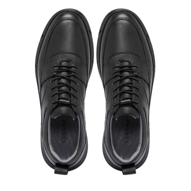 Siyah Deri Erkek Sneaker - E25S1AY57451-A23 - 5