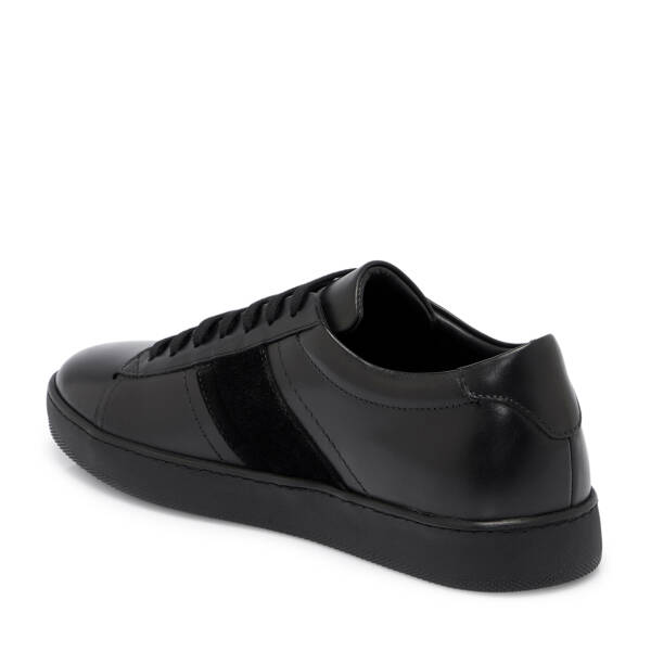 Siyah Deri Erkek Sneaker - E25S1AY57463-A23 - 2