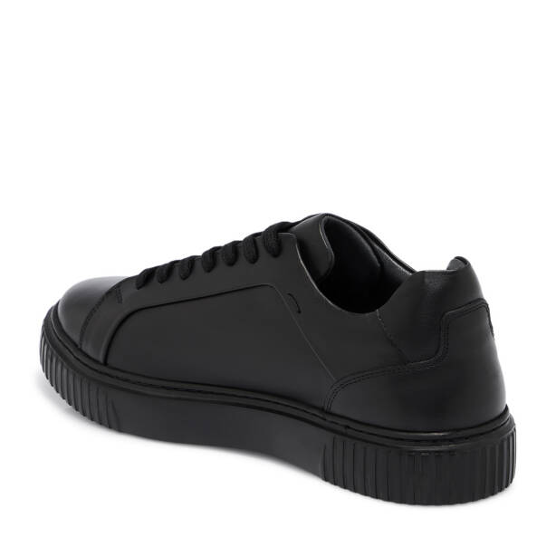 Siyah Deri Erkek Sneaker - E25S1AY57472-A43 - 2