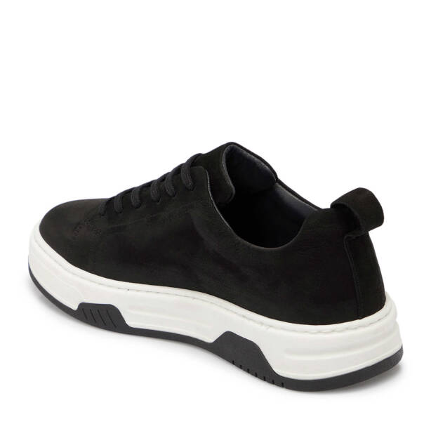 Siyah Deri Erkek Sneaker - E25S1AY57475-A64 - 2