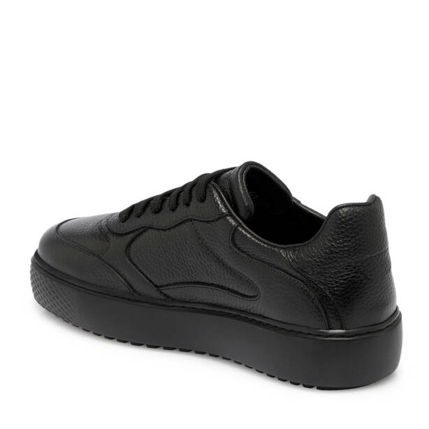 Siyah Deri Erkek Sneaker - E25S1AY57482-A41 - 2