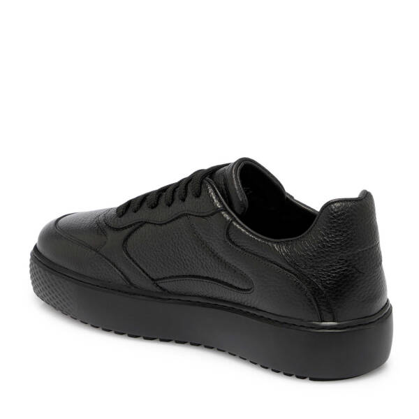 Siyah Deri Erkek Sneaker - E25S1AY57482-A41 - 2